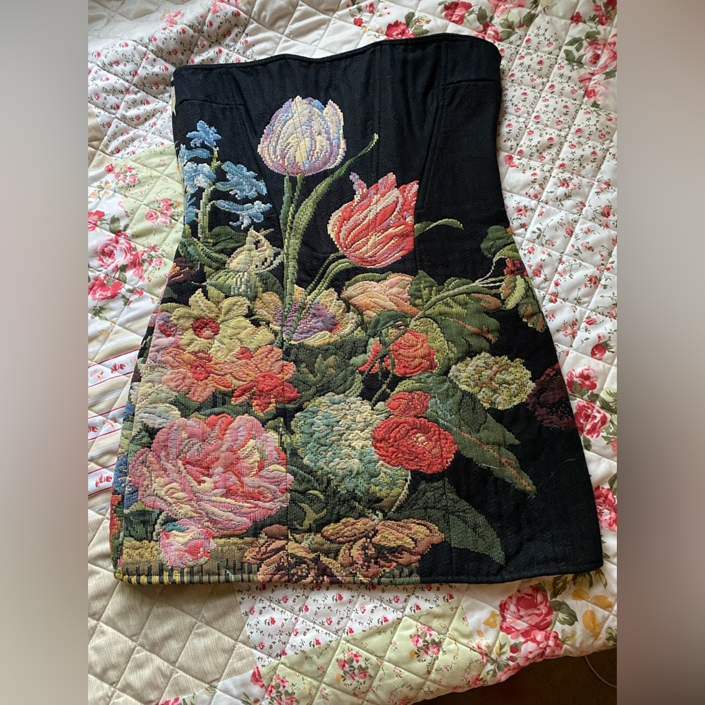 Floral Embroidered Mini Dress